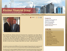 Tablet Screenshot of klazmerfinancialgroup.com